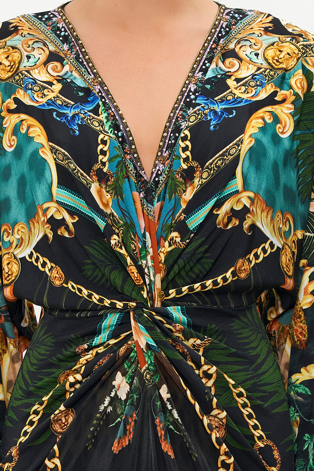 LONG SPLIT FRONT TWIST DRESS FEARLESS FELIS