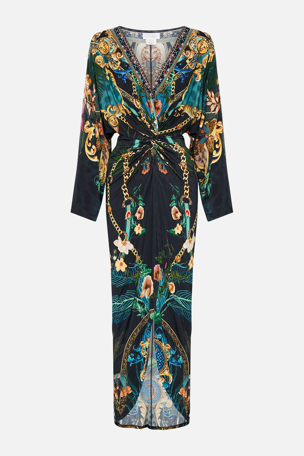 LONG SPLIT FRONT TWIST DRESS FEARLESS FELIS