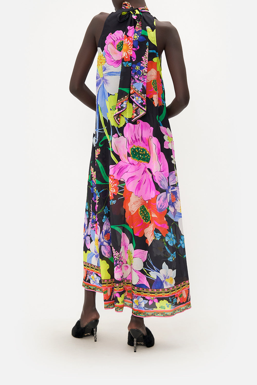 HIGH NECK DRESS WITH BACK NECK TIE AWAY WITH THE FAIRIES