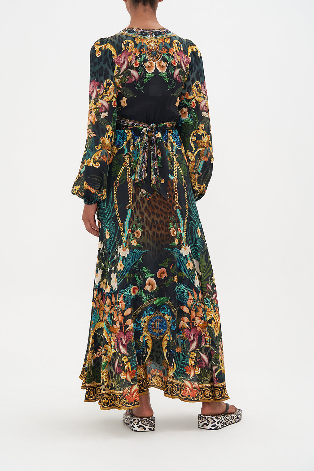 WRAP TIE DRESS WITH BLOUSON SLEEVE FEARLESS FELIS