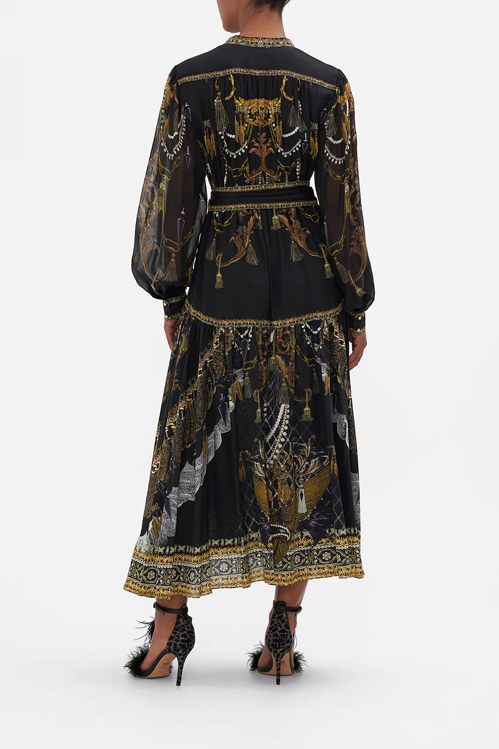 BUTTON THROUGH DRESS WITH YOKE RAVIN RAVEN