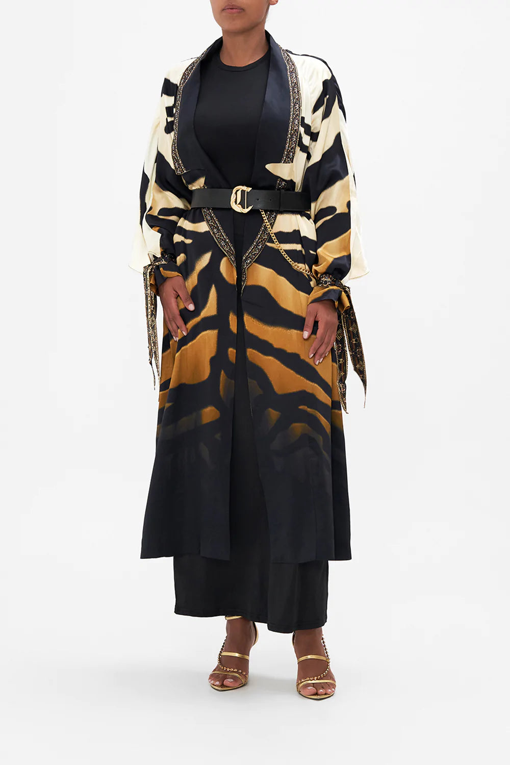 SOFT TRENCH WITH TIES TAME MY TIGER