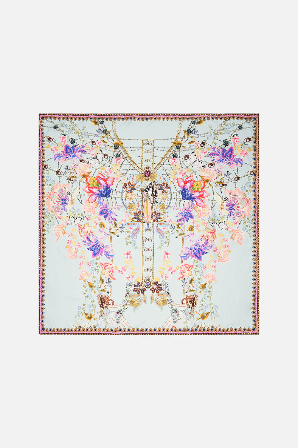 LARGE SQUARE SCARF LOVE WEB