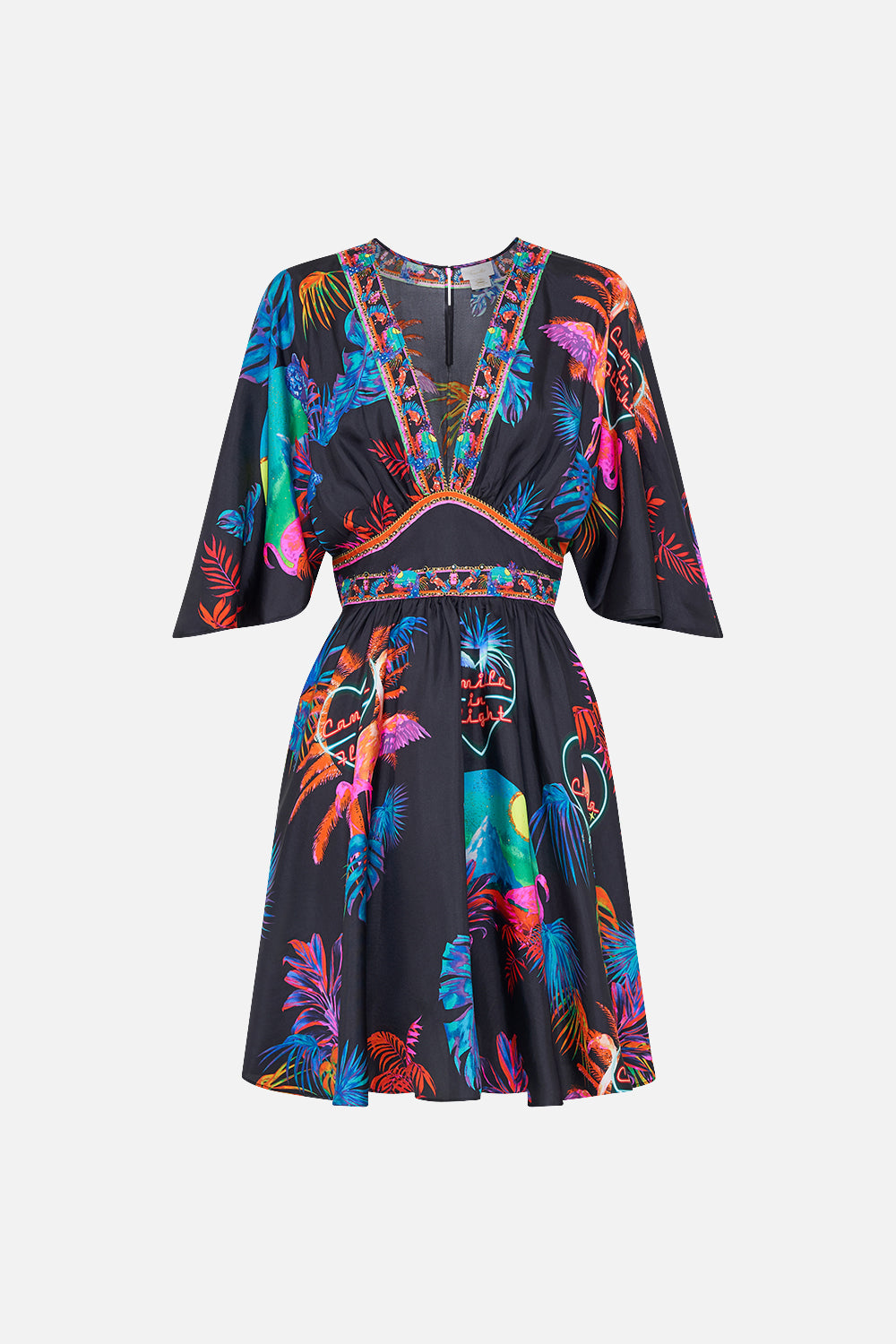 SHORT WAISTED DRESS NEUGHTY NEON