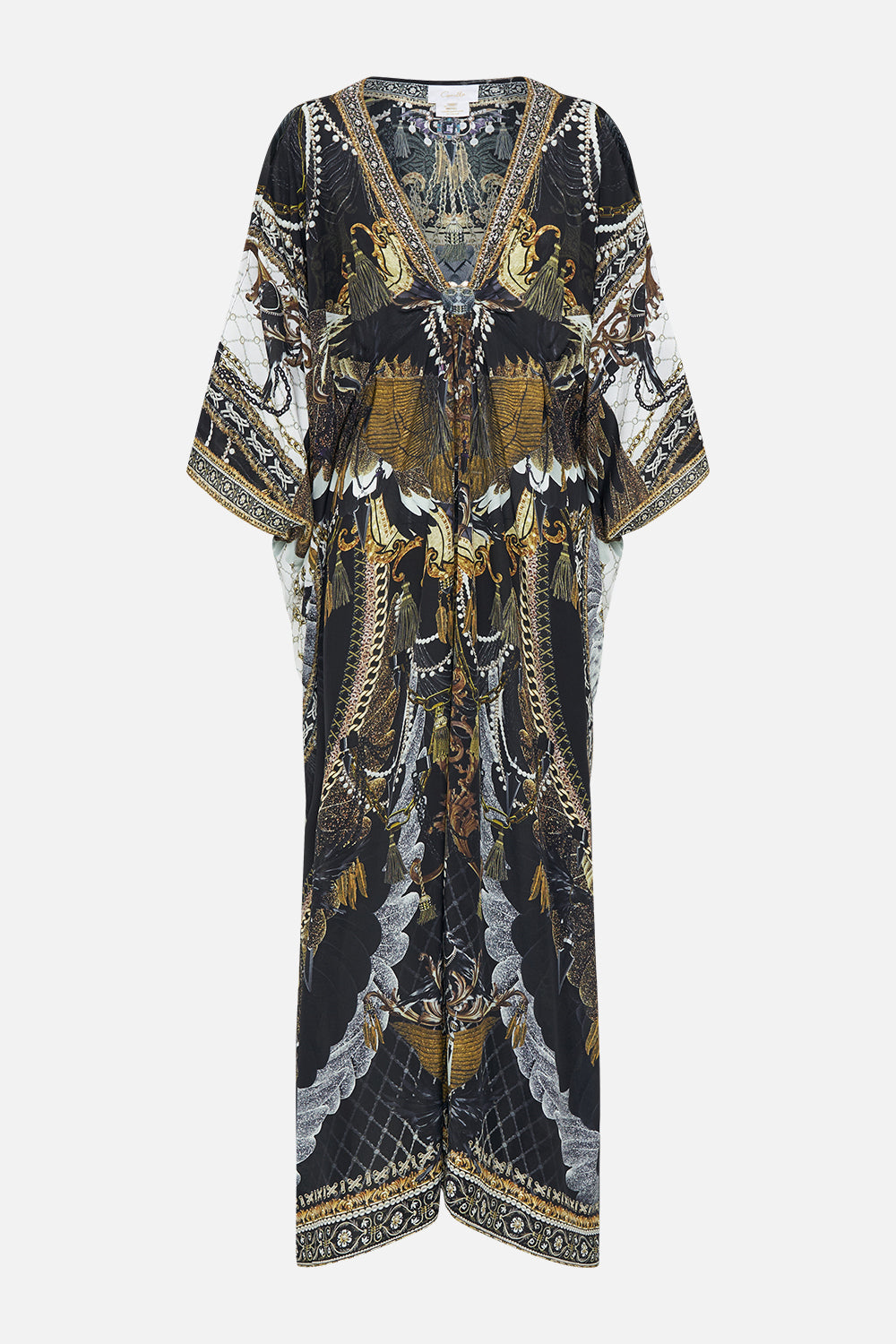 SPLIT SLEEVE KAFTAN WITH HARDWARE RAVIN RAVEN