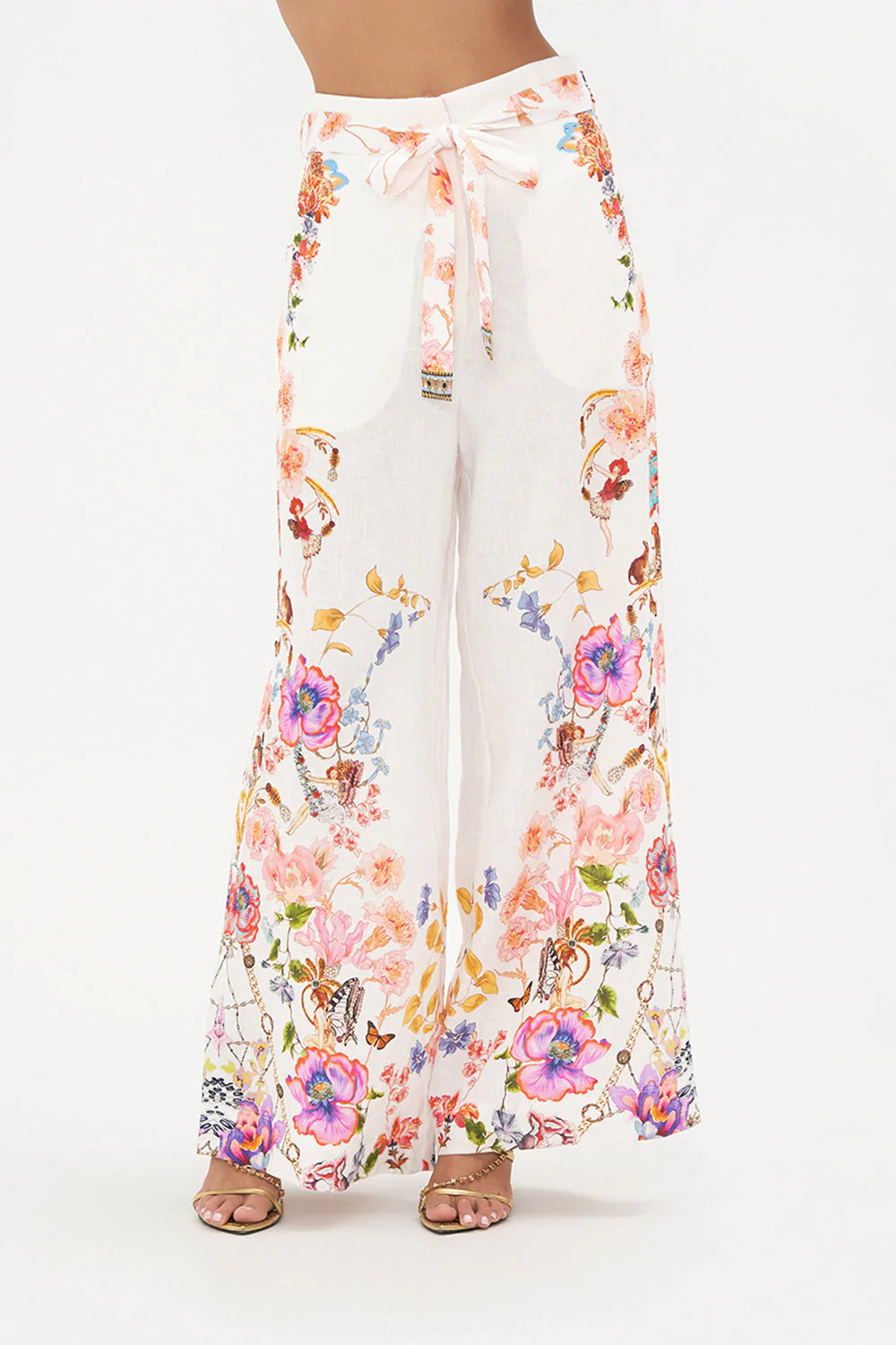 PAPERBAG WAIST WIDE LEG PANT SPIDER GIRL