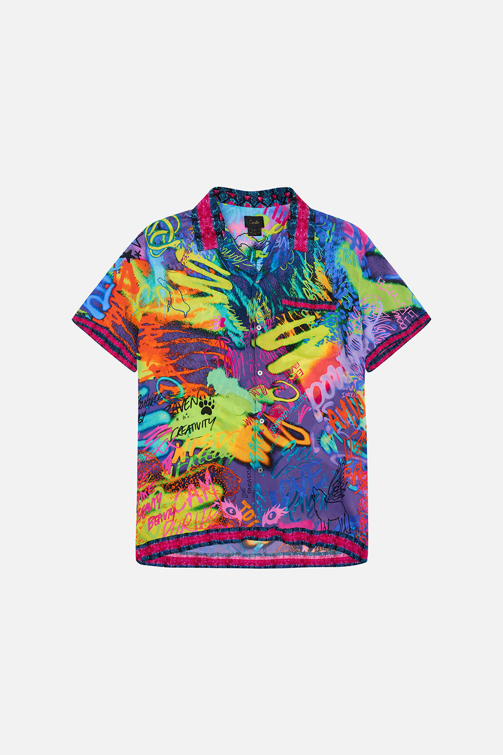 SHORT SLEEVE CAMP COLLARED SHIRT MOTHER EARTHS ARMY