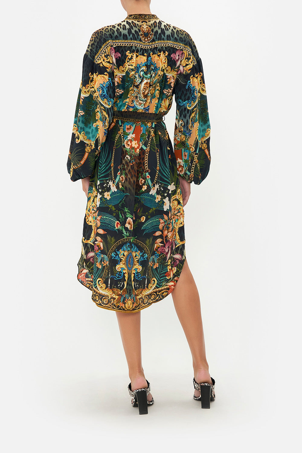 BLOUSON SLEEVE MIDI DRESS FEARLESS FELIS