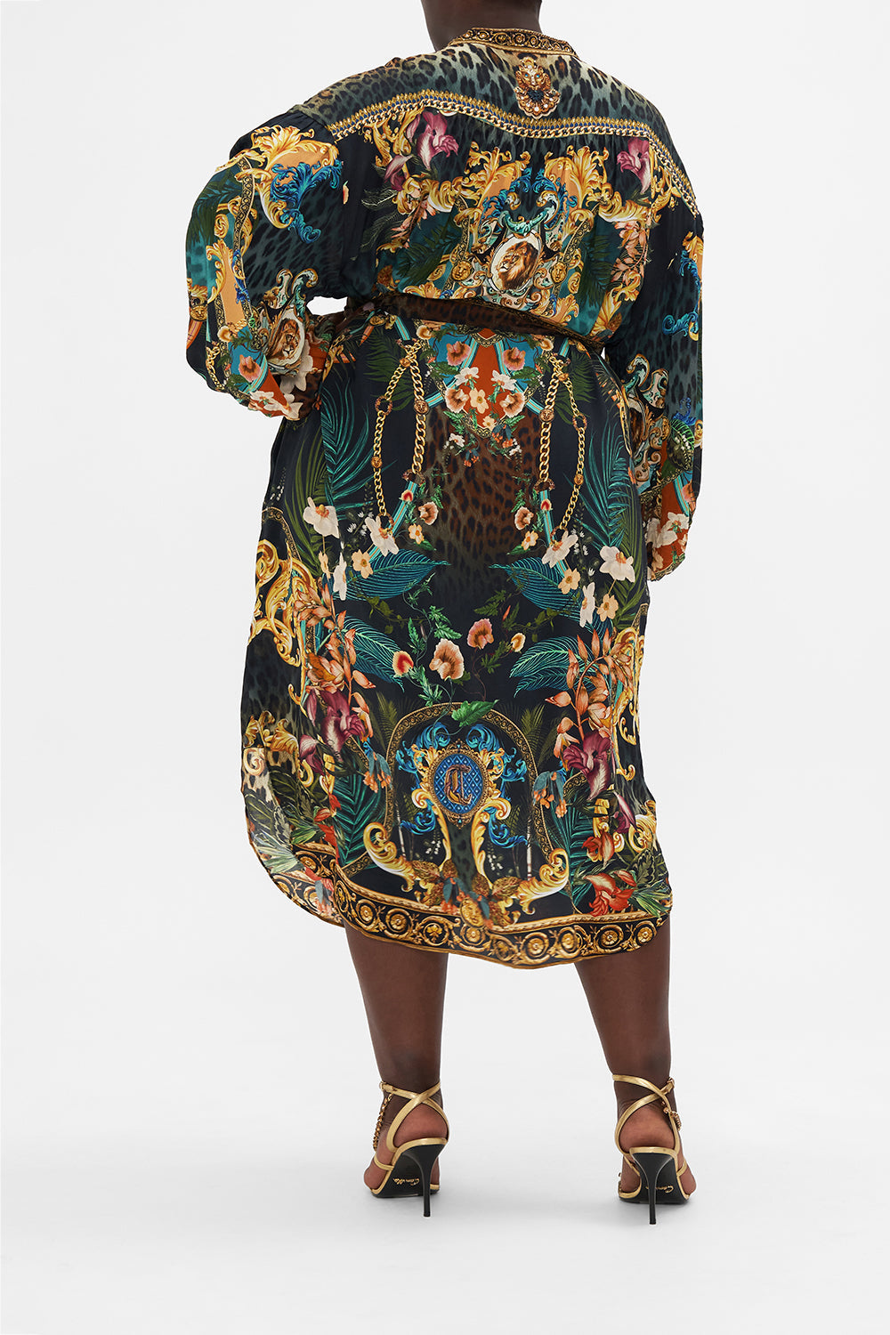 BLOUSON SLEEVE MIDI DRESS FEARLESS FELIS