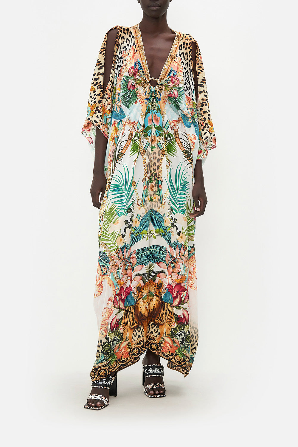 SPLIT SLEEVE KAFTAN WITH HARDWARE ROYALTY LOYALTY