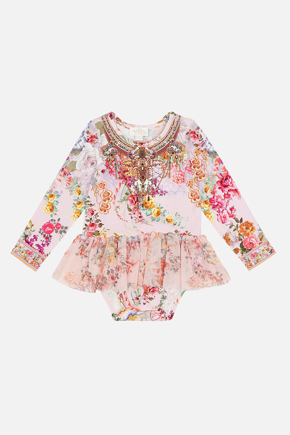 BABY TUTU ROMPER FLOWER CHILD