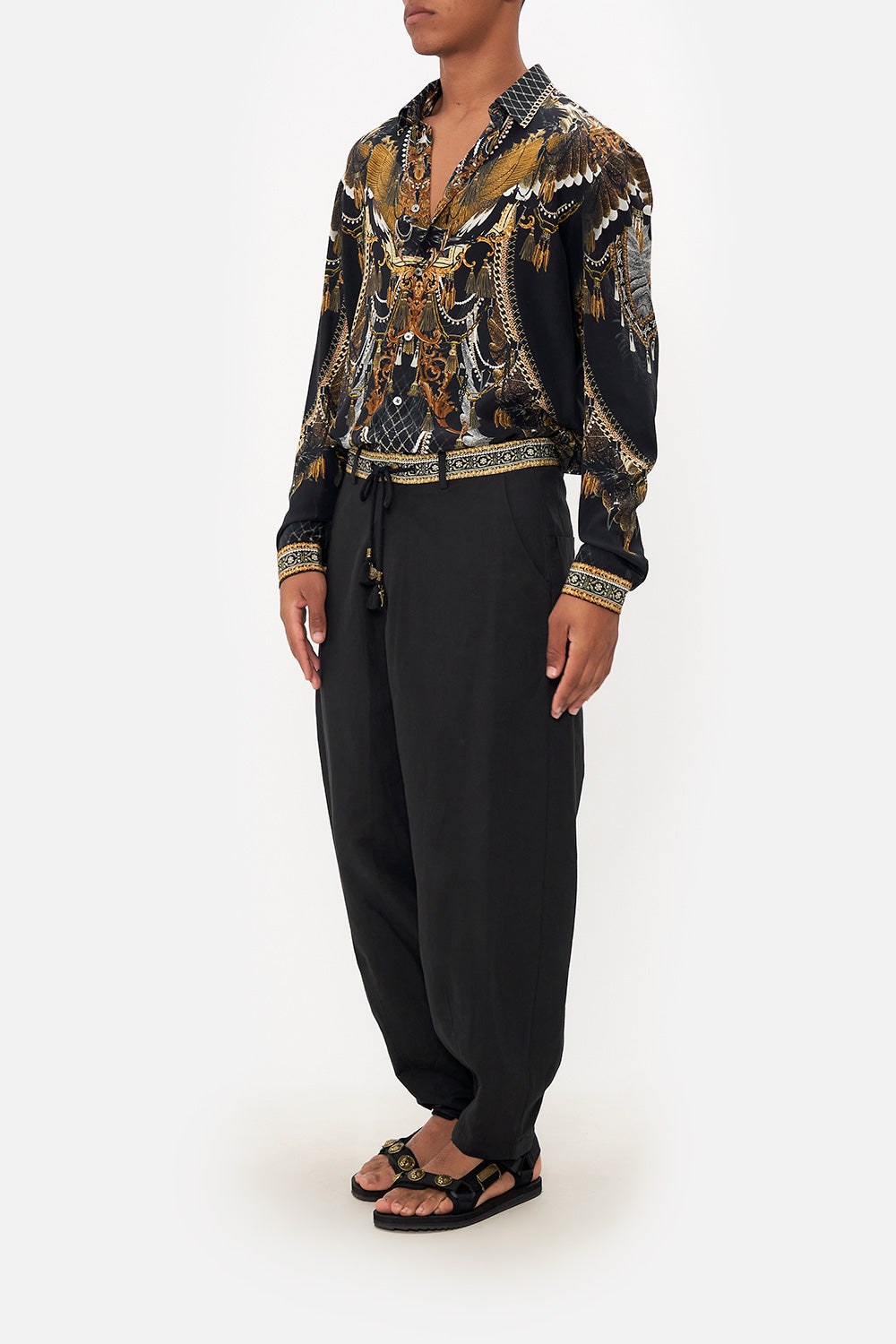 RELAXED DROPPED CROTCH PANT RAVIN RAVEN