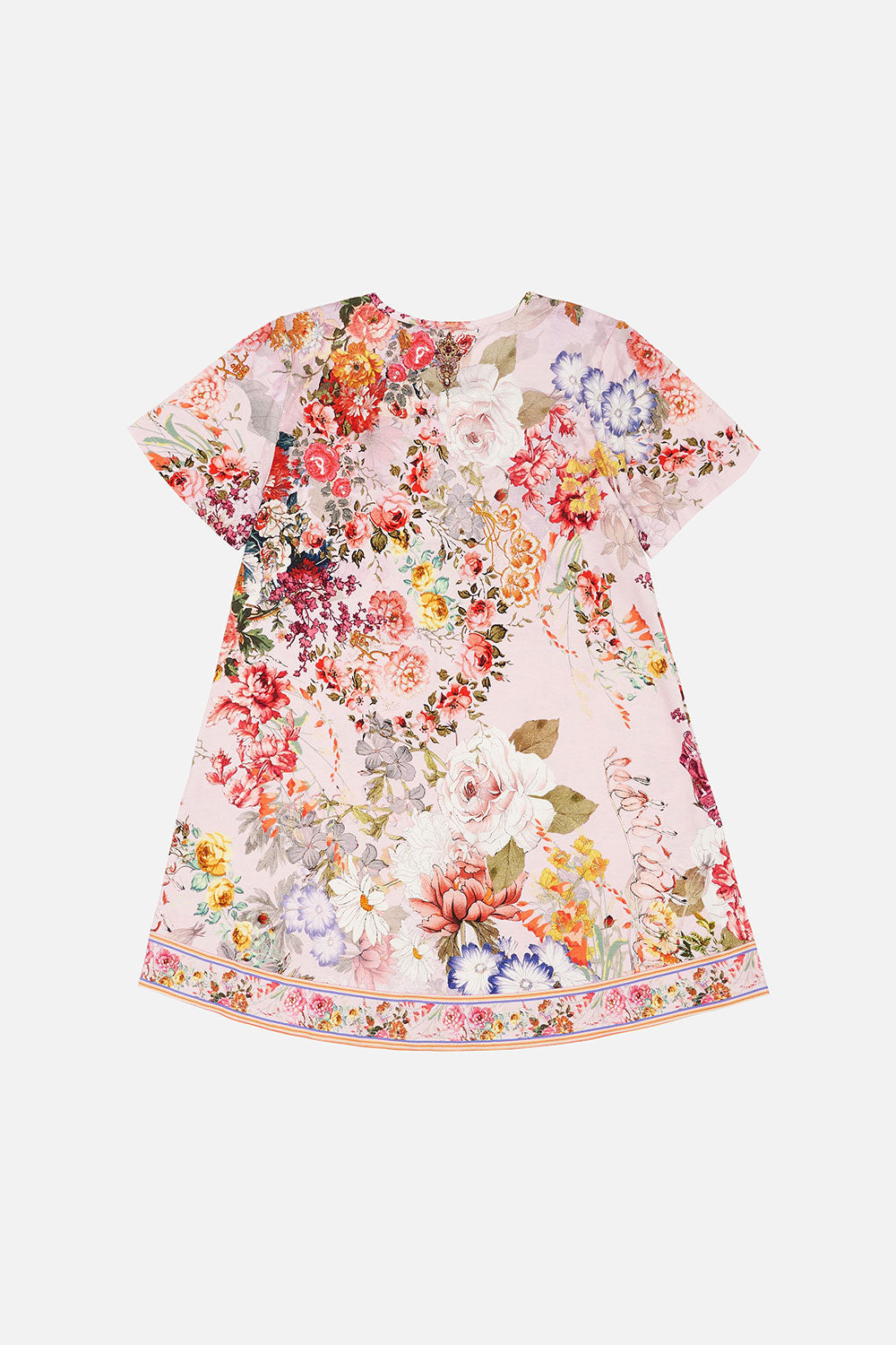 KIDS TSHIRT DRESS WITH FLARE HEM 4-10 FLOWER CHILD