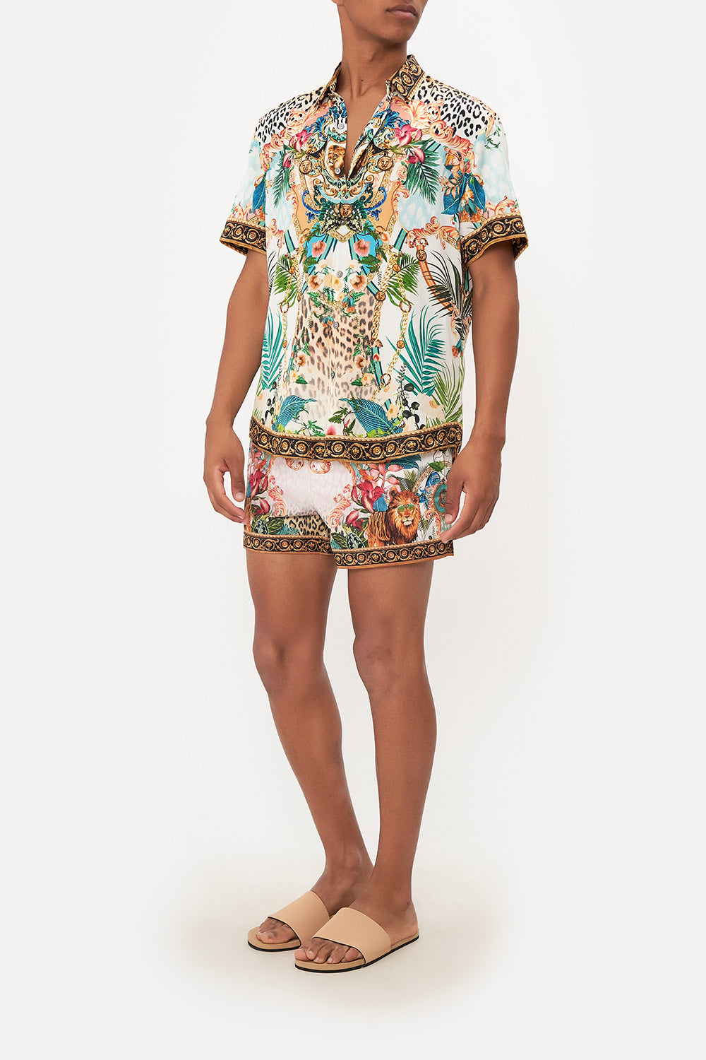 SHORT SLEEVE BUTTON THROUGH SHIRT ROYALTY LOYALTY