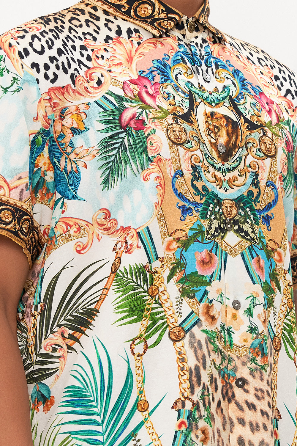 SHORT SLEEVE BUTTON THROUGH SHIRT ROYALTY LOYALTY