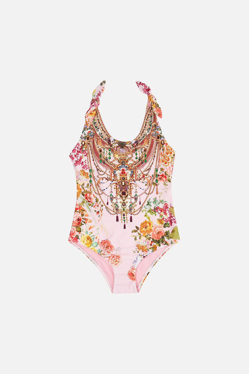 KIDS TIE SHOULDER ONE PIECE 4-10 FLOWER CHILD