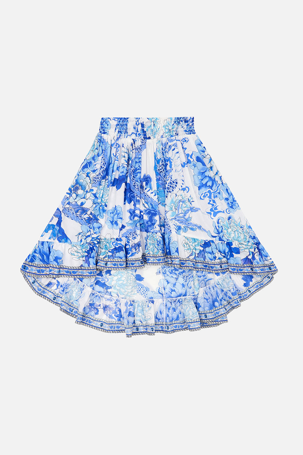 KIDS HIGH LOW HEM SKIRT 12-14 HEART OF A DRAGON