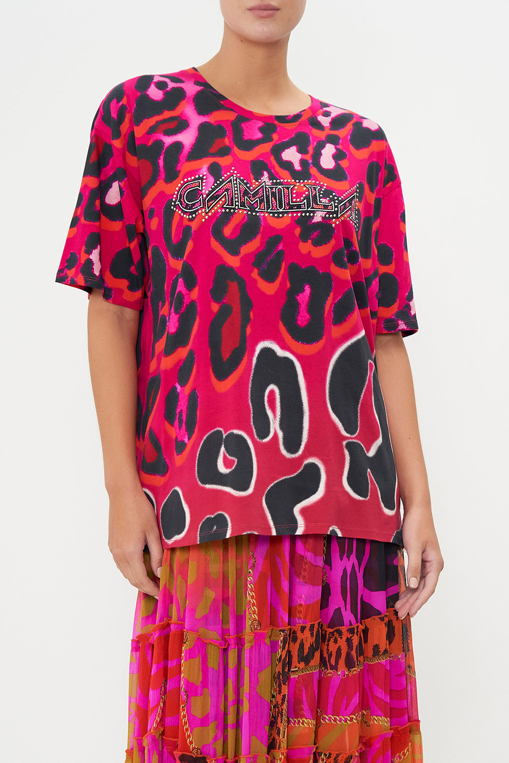 OVERSIZE BAND TEE ALWAYS CHANGE YOUR SPOTS