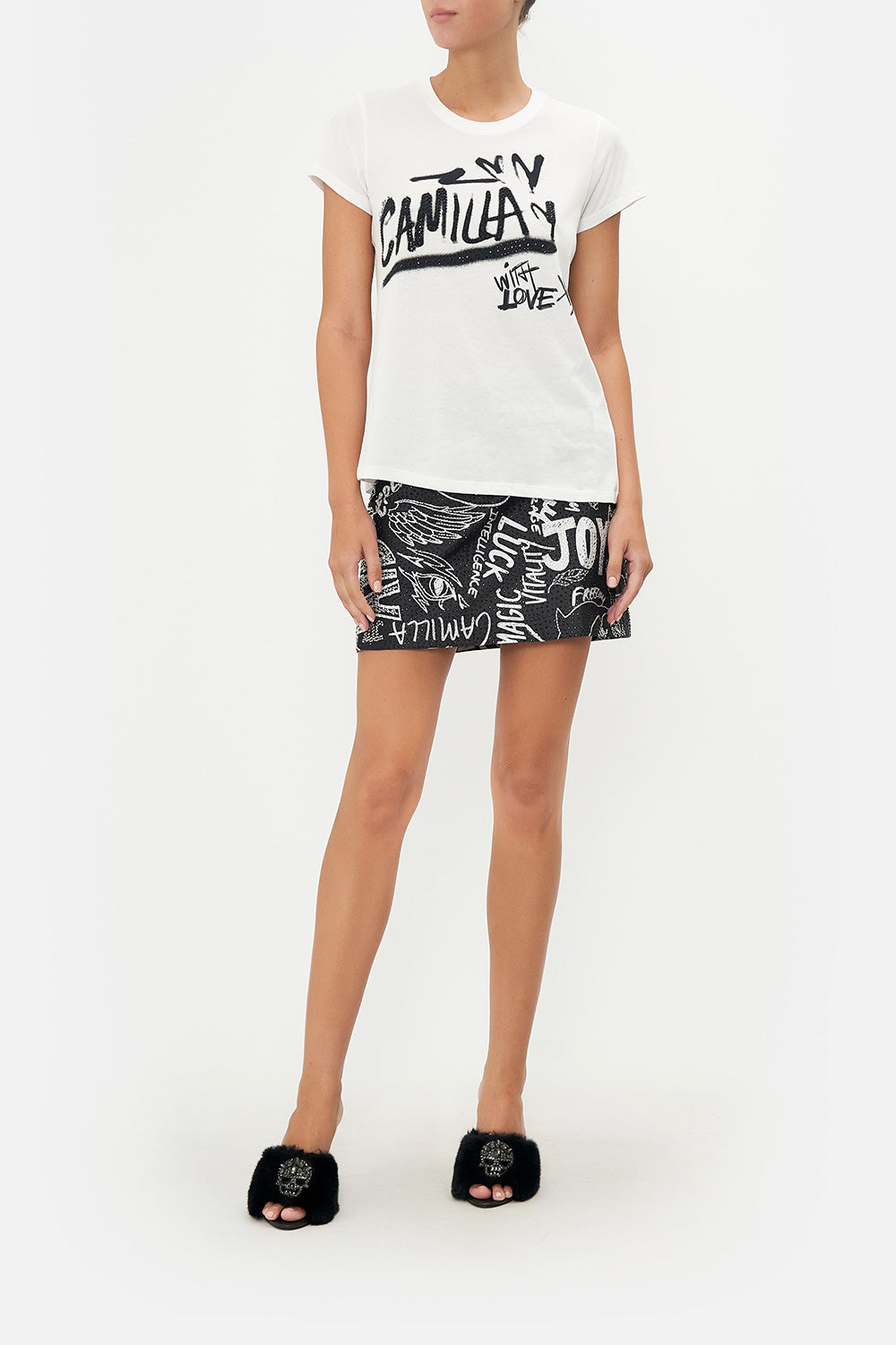 SLIM FIT  ROUND NECK T-SHIRT CREATURE FEATURE