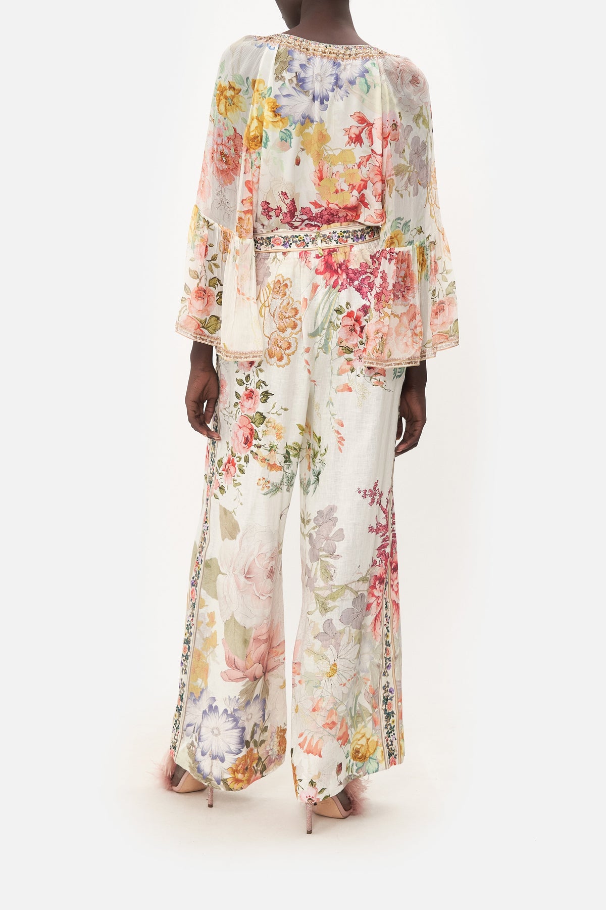 PAPERBAG WAIST WIDE LEG PANT ROMANTIC RITES