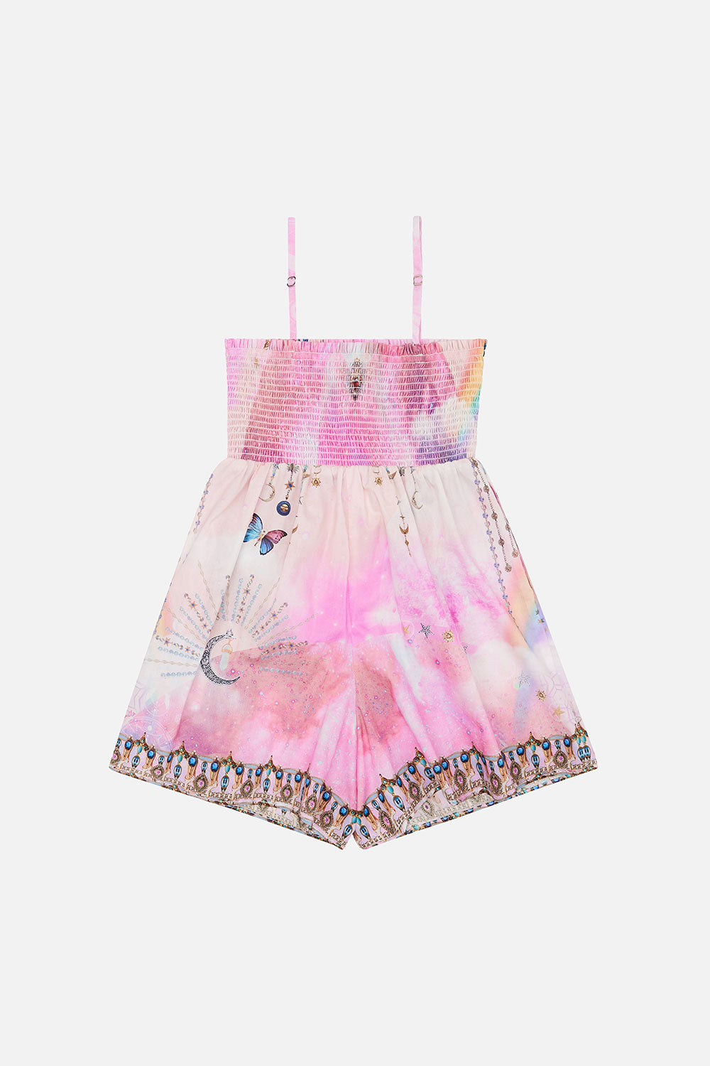 KIDS PLAYSUIT WITH SHIRRING 4-10 WINGS OF PEGASUS