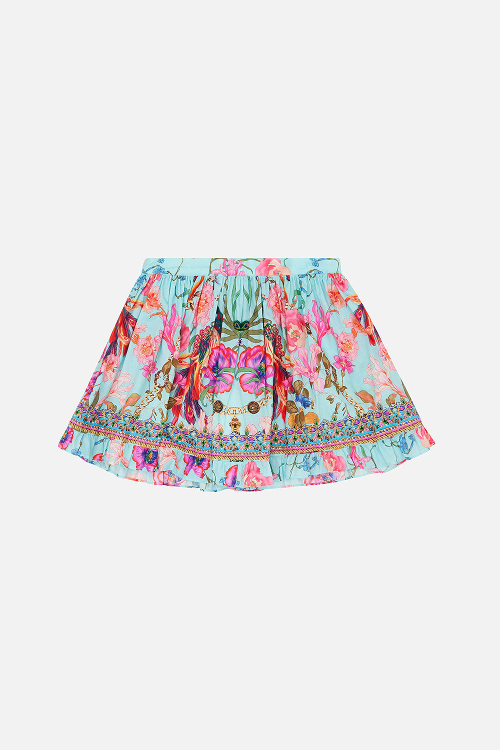KIDS FRILL MINI SKIRT 4-10 NATURES KALEIDOSCOPE