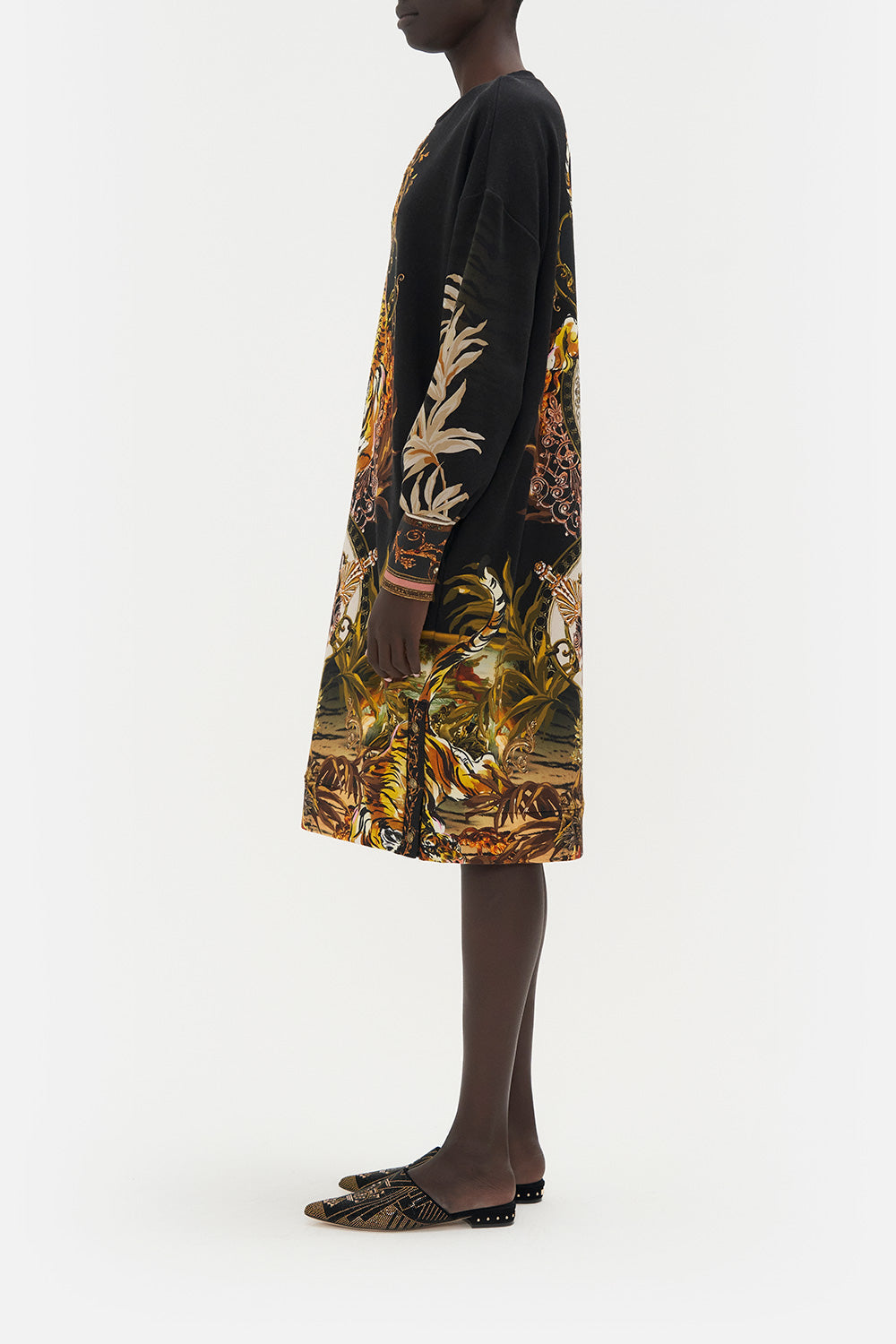 SWEATSHIRT BUTTON DRESS THE QUEENS KING