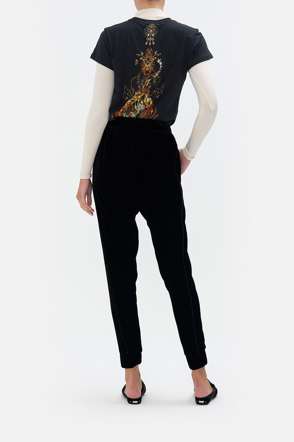 VELVET DROP CROTCH PANT THE QUEENS KING