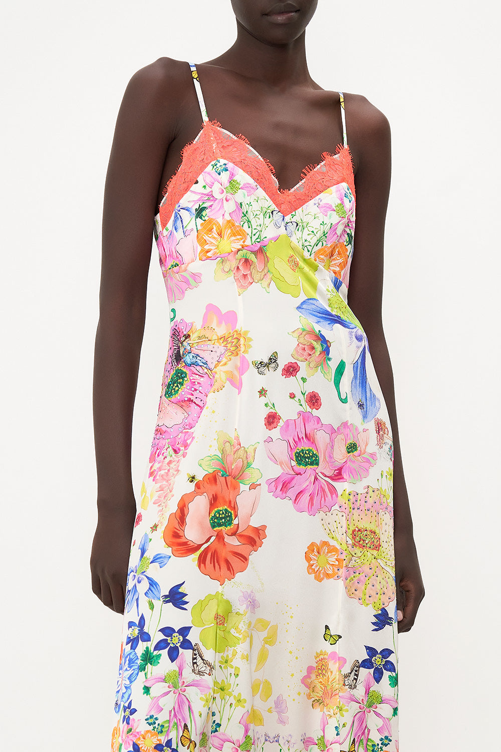 SLIP DRESS WITH FRONT SPLIT FAIRY GANG