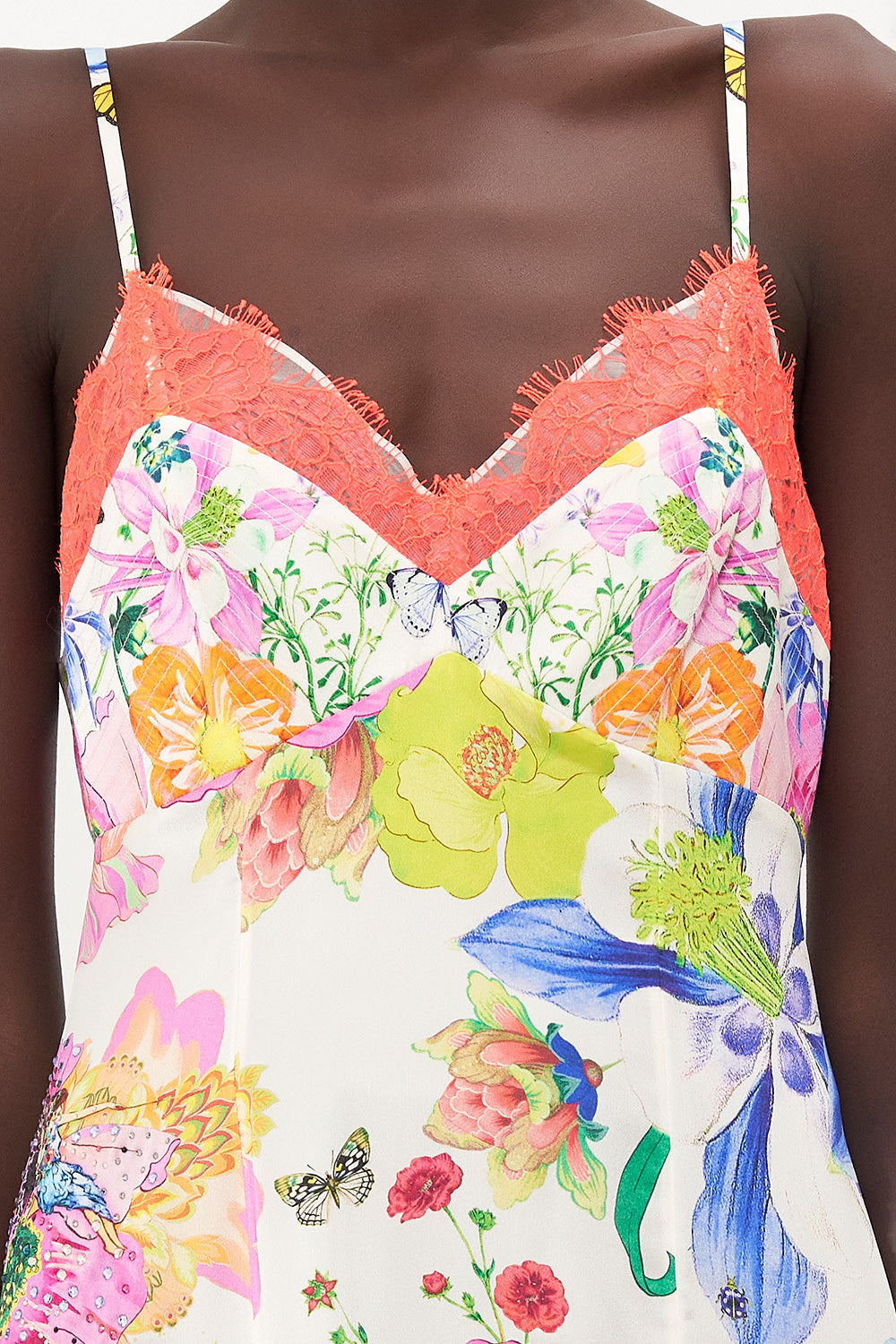 SLIP DRESS WITH FRONT SPLIT FAIRY GANG