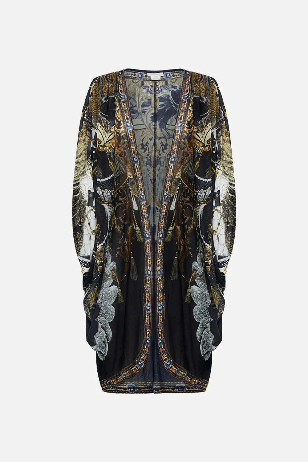 SHORT GATHERED LAYER WITH  DRAPED SHOULDER RAVIN RAVEN