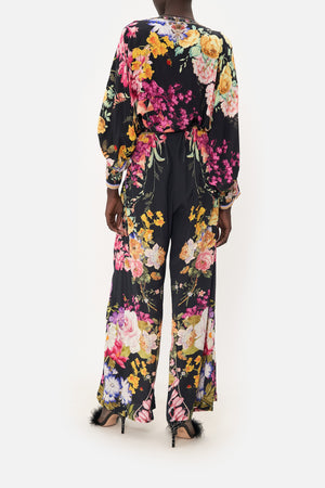 WIDE LEG TROUSER WITH FRONT POCKETS LIBERTINE LADY