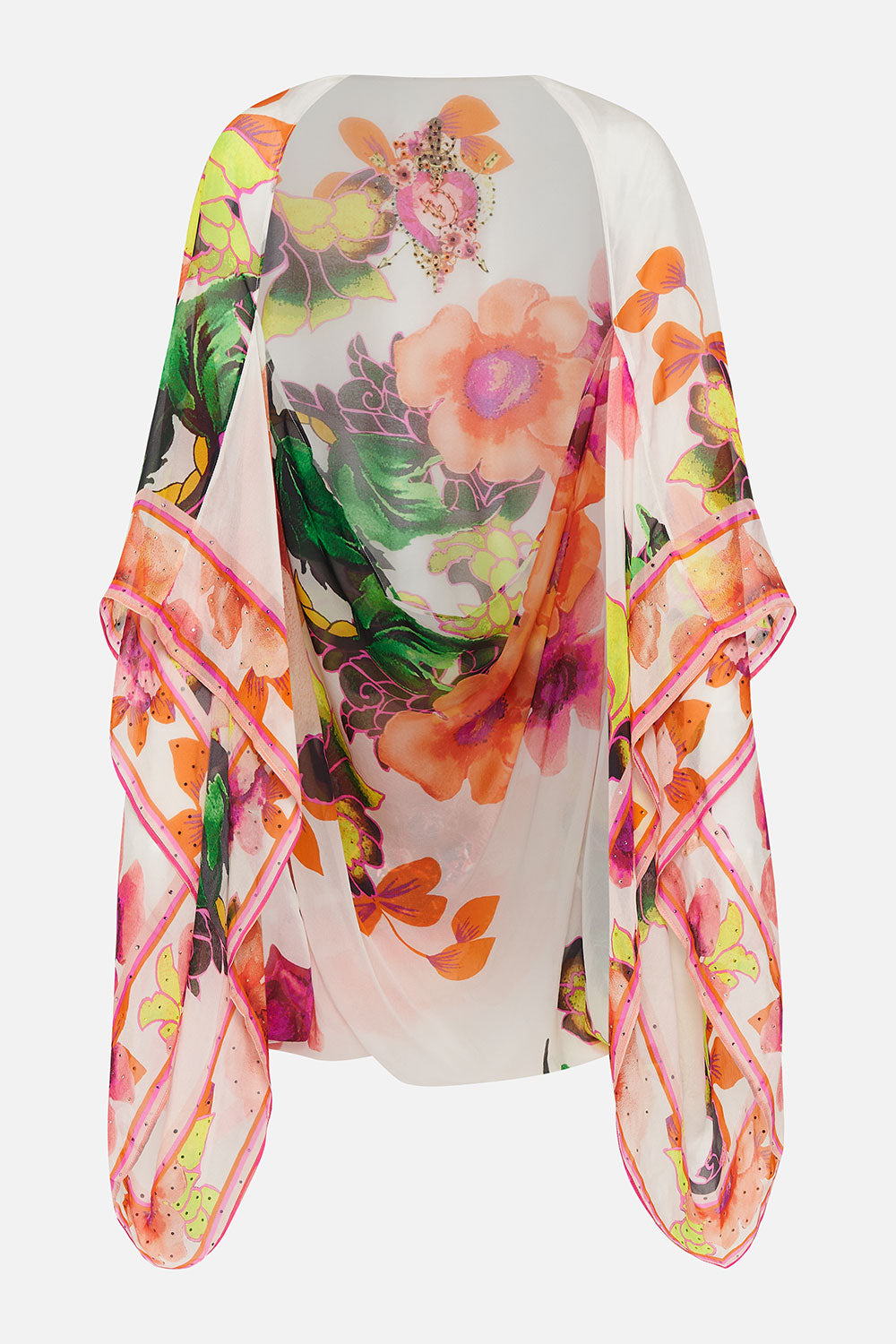 SILK SHRUG PRETTY AS A POPPY