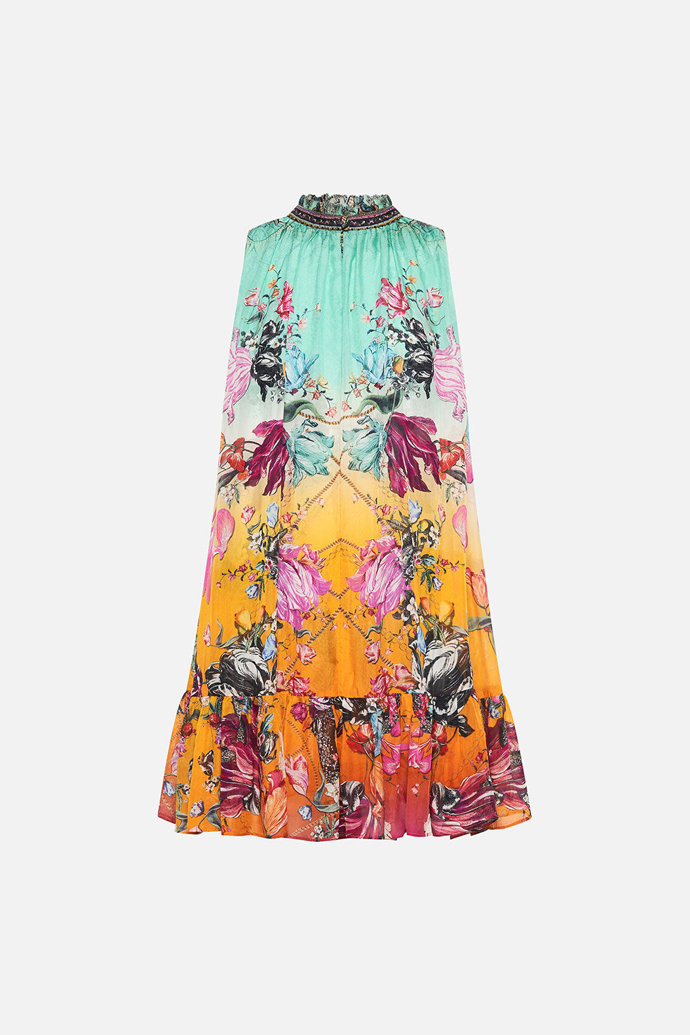 HIGH NECK RUFFLE DRESS VIPER ROOM