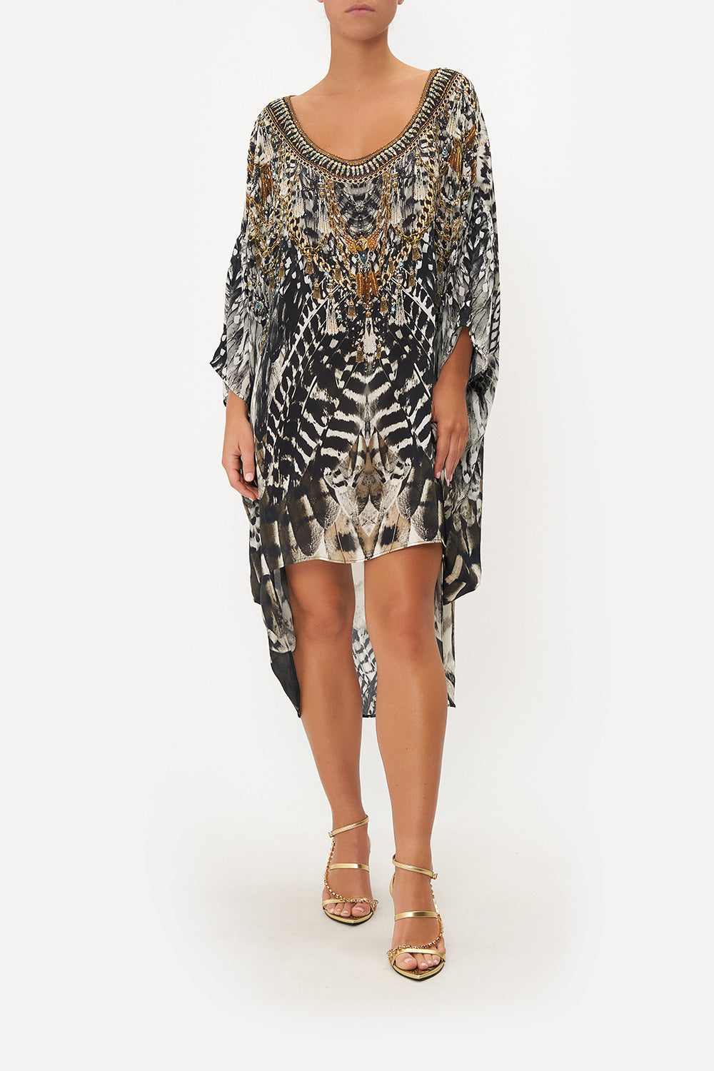 SCOOP BACK HEM DRESS NIGHT OWL