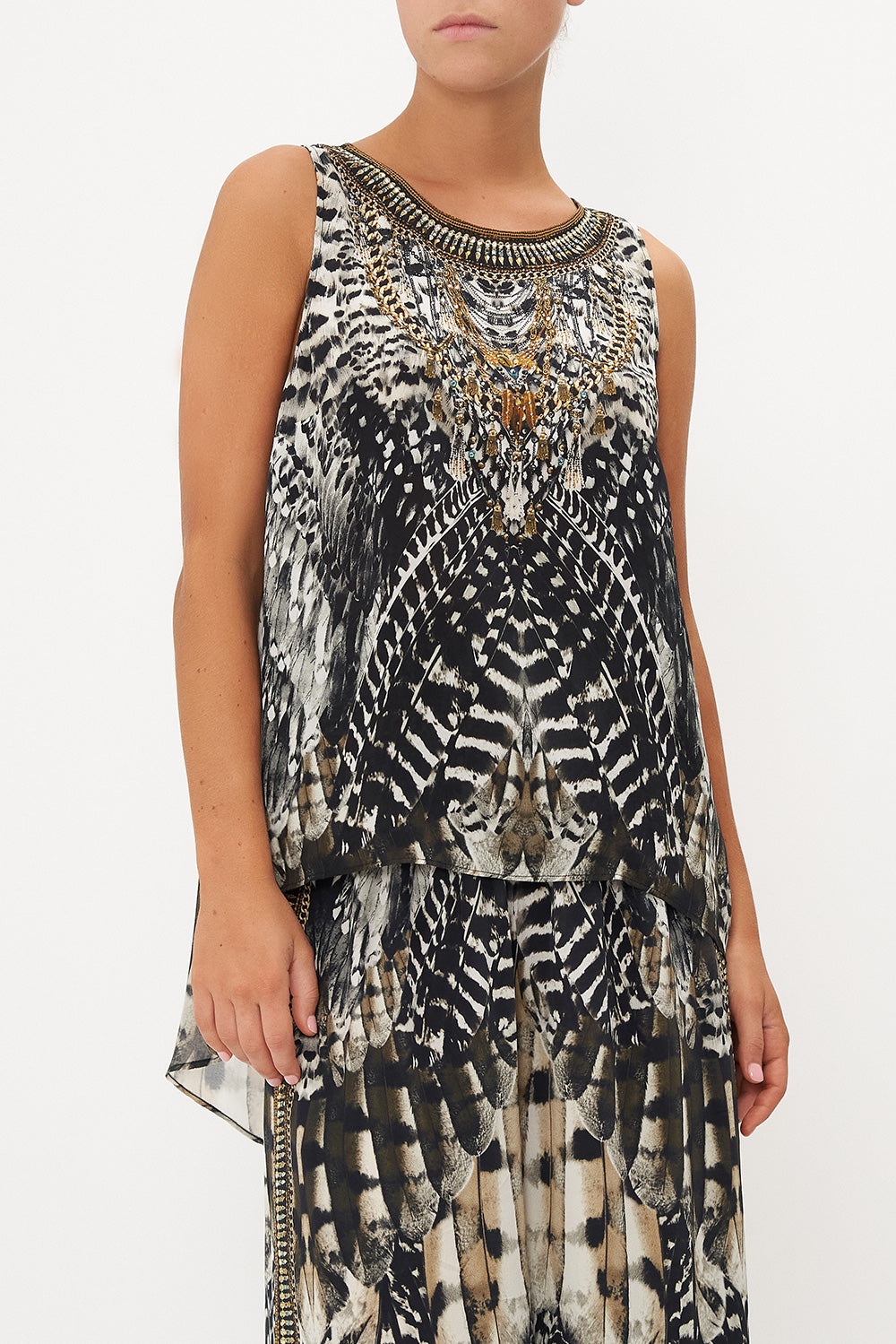 BUTTON BACK TOP NIGHT OWL