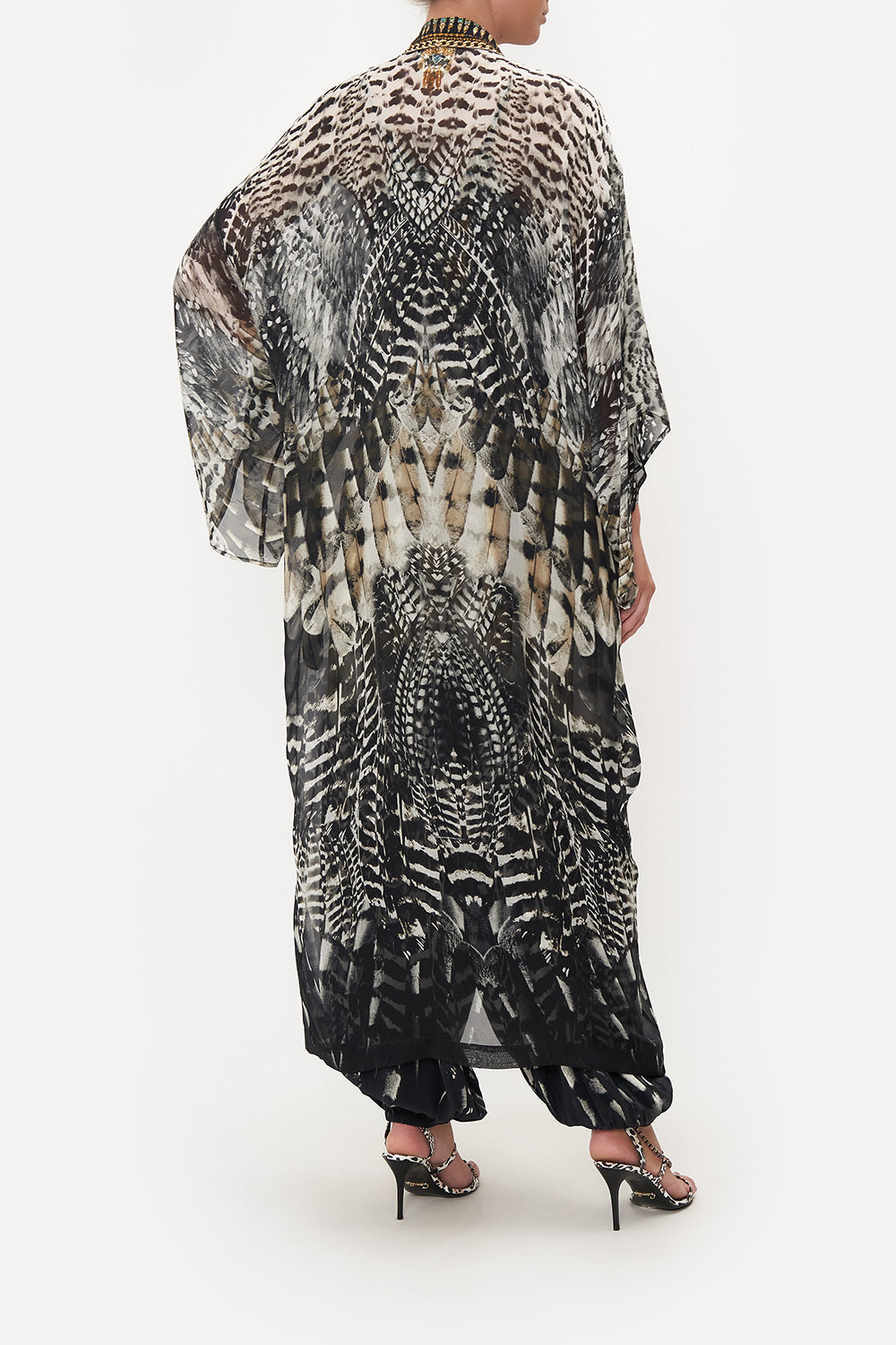 KIMONO LAYER WITH COLLAR NIGHT OWL