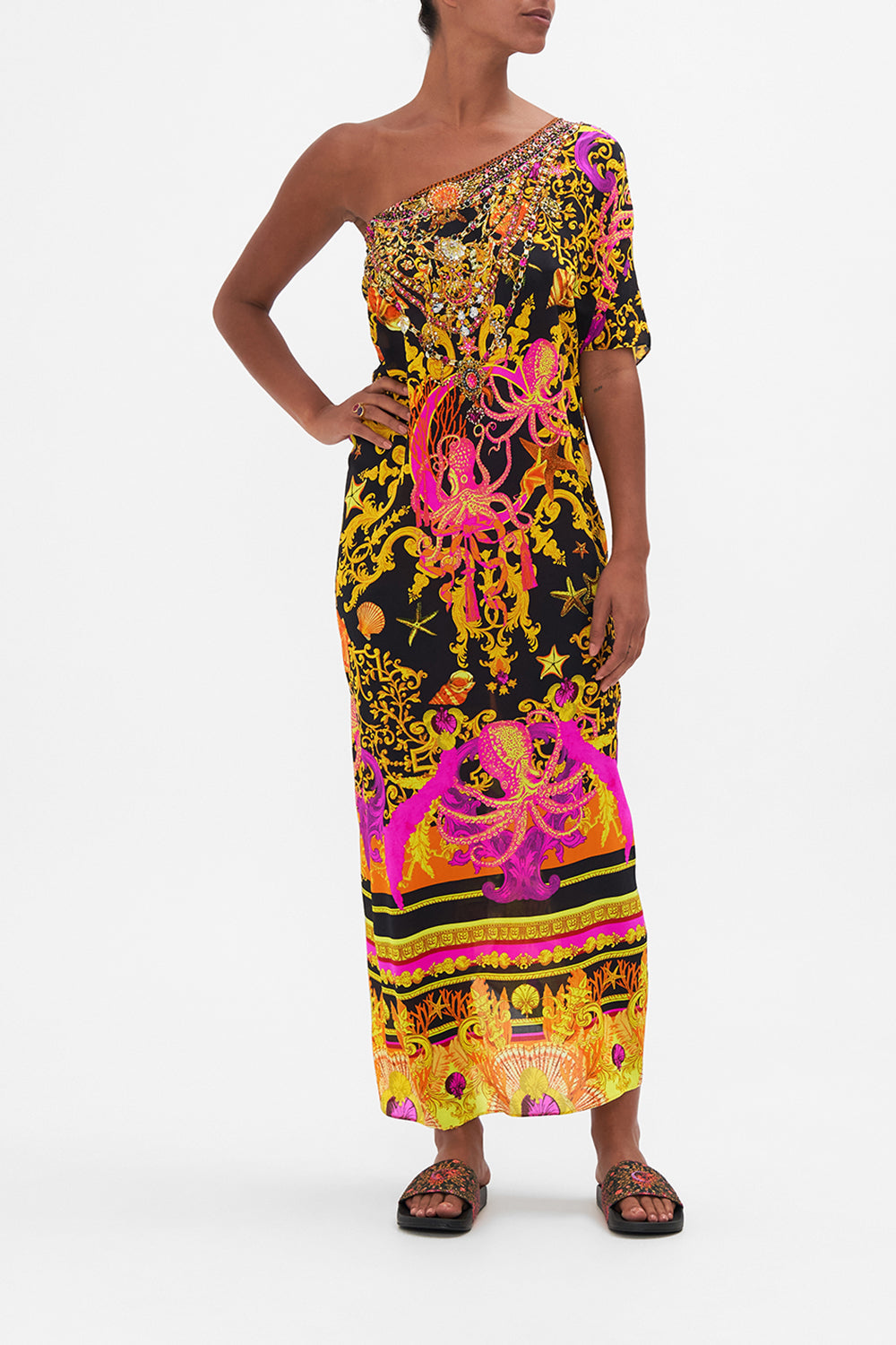 ROUND NECK KAFTAN OCTOPIA