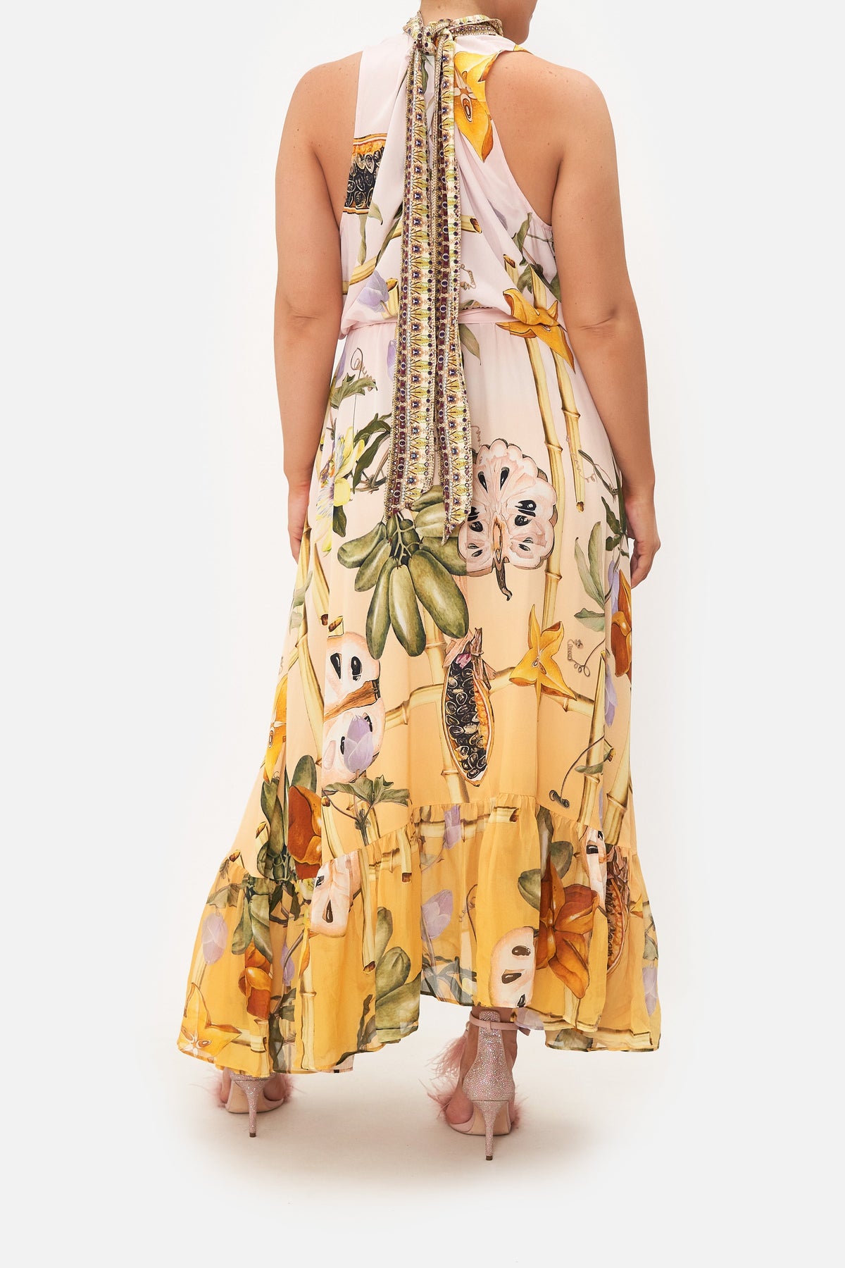 NECKTIE DRESS WITH ELASTICATED WAIST ORIGINAL SIN