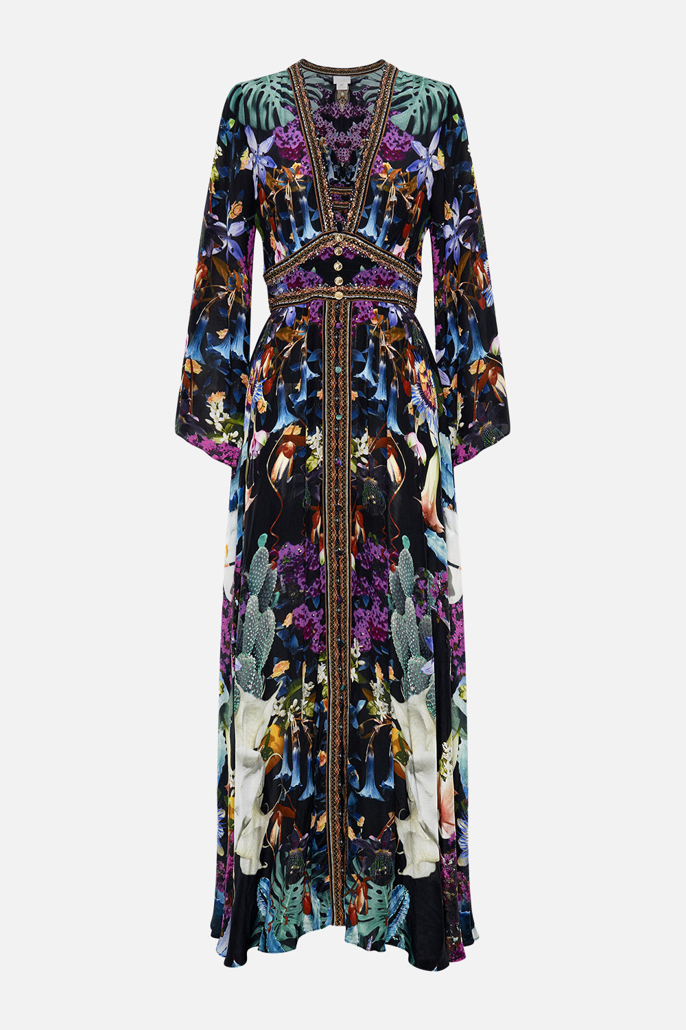 KIMONO SLEEVE DRESS WITH SHIRRING DETAIL HYPNOTISE ME