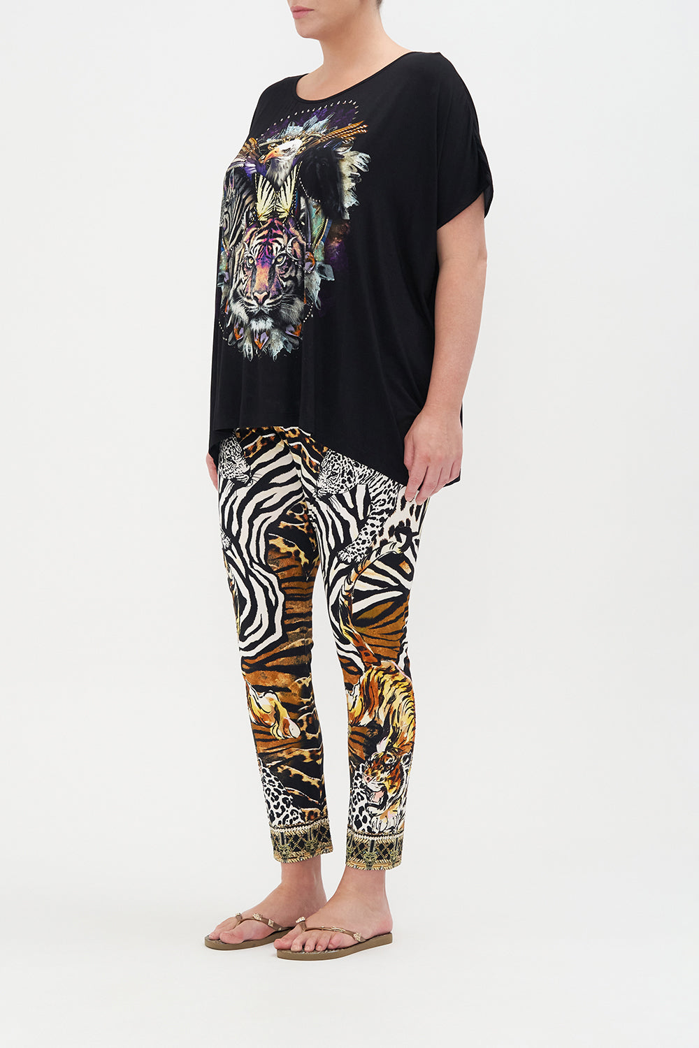 LOOSE FIT ROUND NECK TEE WHATS NEW PUSSYCAT