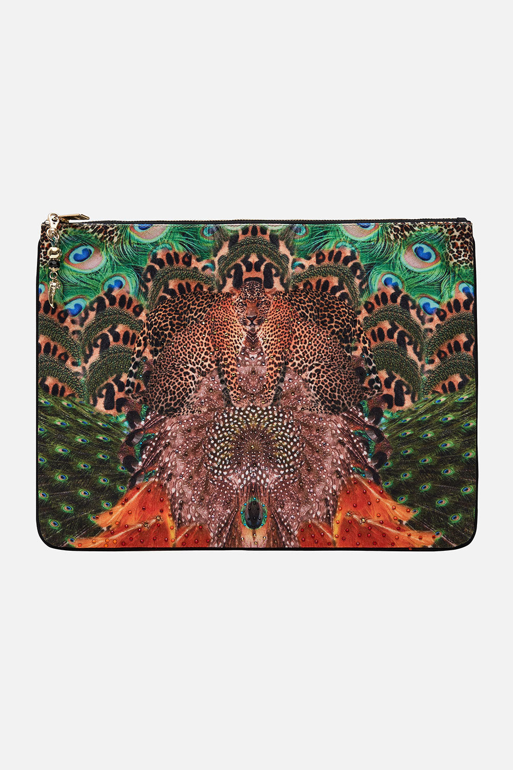 LARGE CANVAS CLUTCH SURREALIST XANADU