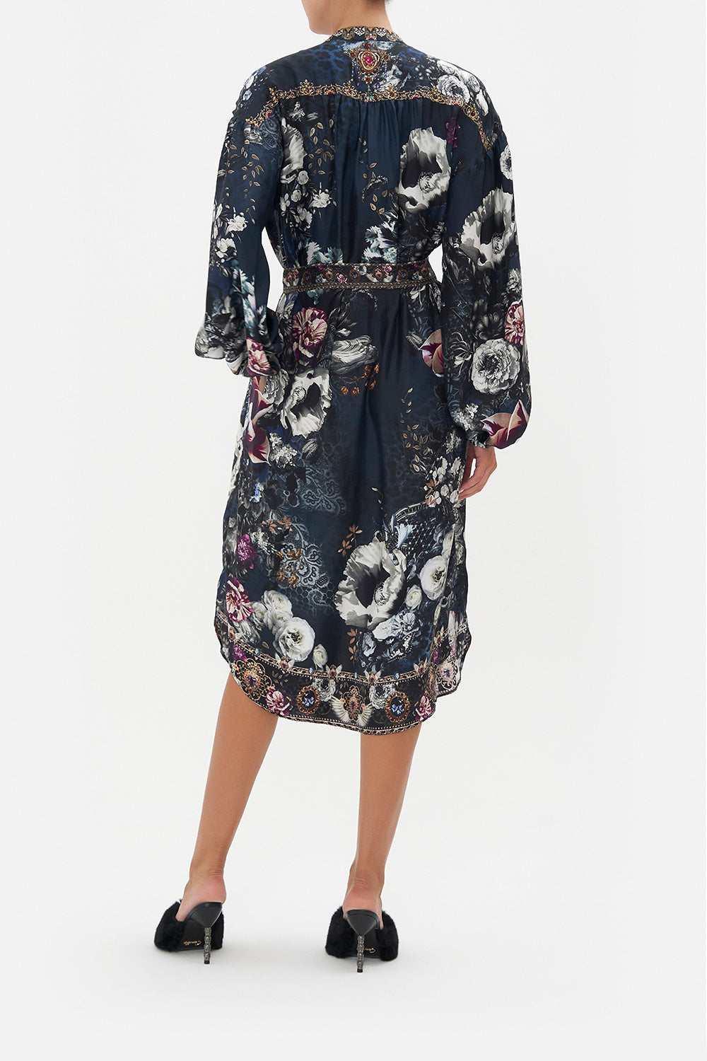 BLOUSON SLEEVE MIDI DRESS NOT A WALLFLOWER