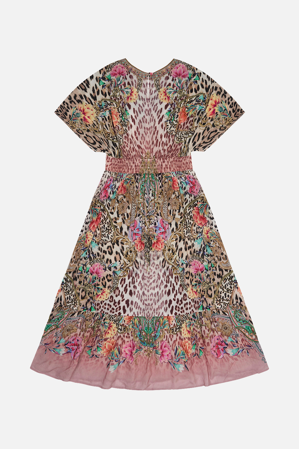 KIDS RELAXED SHIRRED WAIST DRESS  12-14 QUEEN ATLANTIS