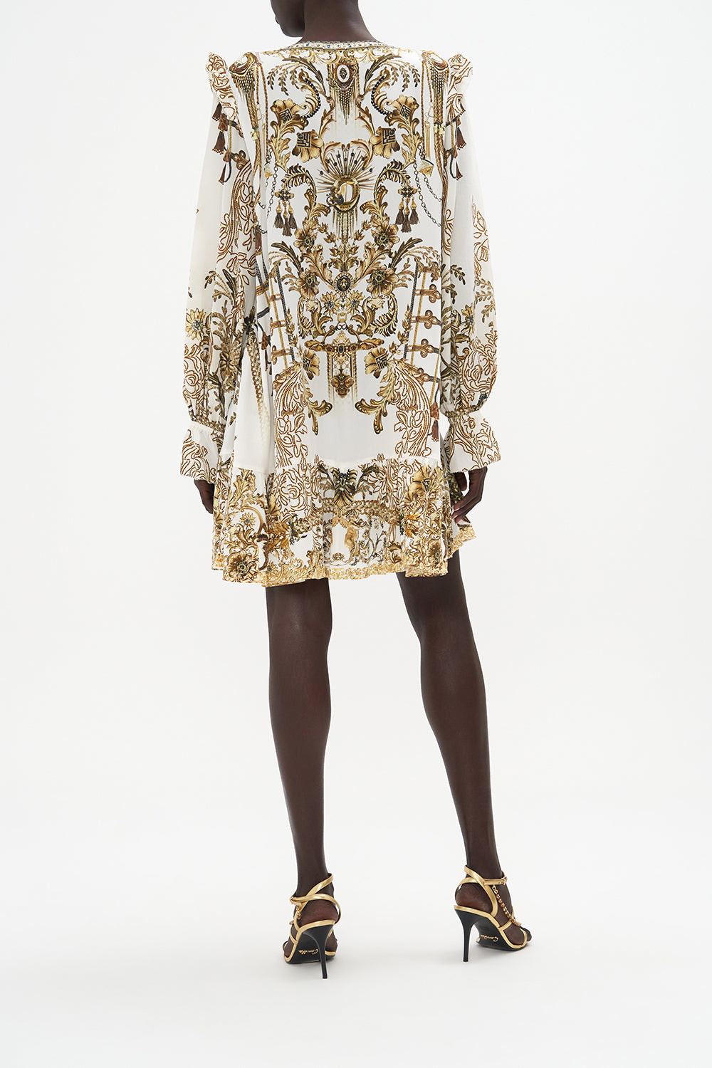 RUFFLE LACE UP DRESS ROAD TO RICHESSE