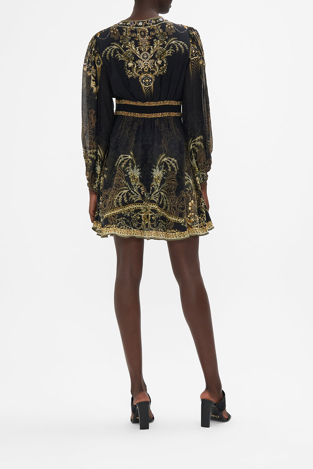 CURVED WAISTBAND SHORT DRESS THE NIGHT IS NOIR