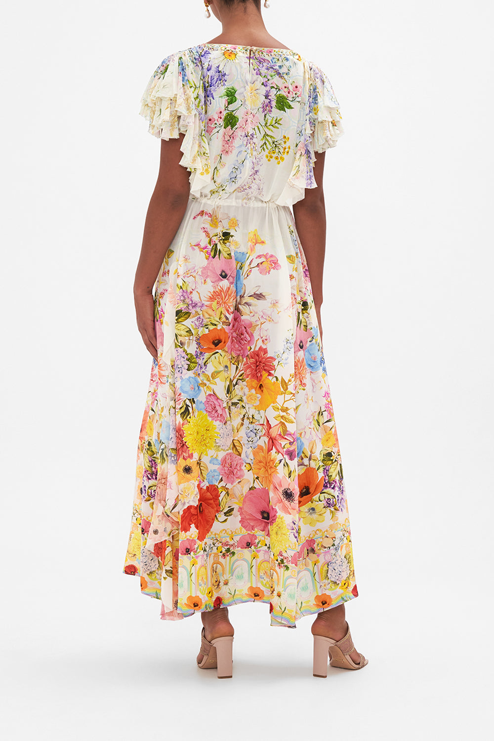 ALL OVER RUFFLE DRESS SUNLIGHT SYMPHONY