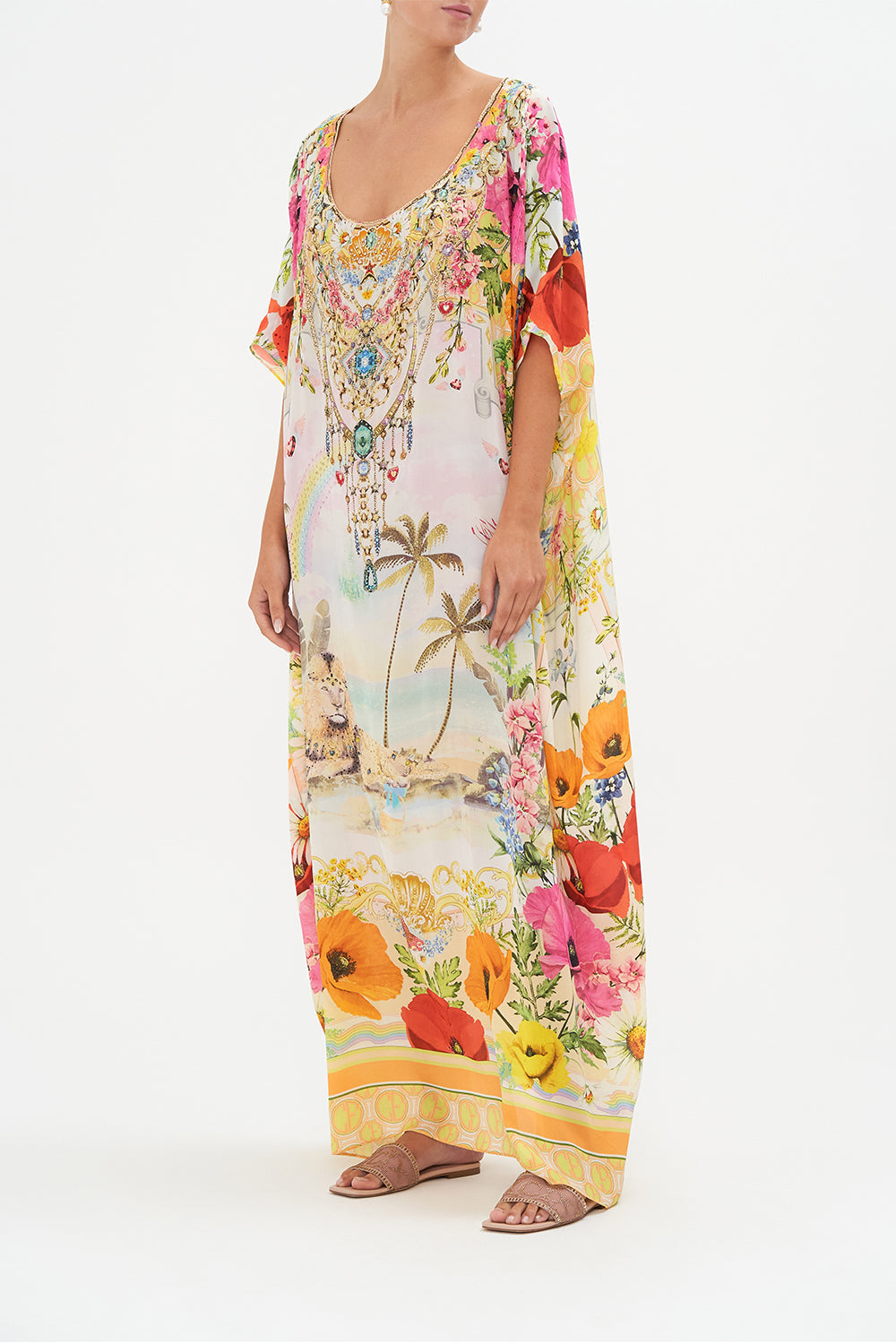 ROUND NECK KAFTAN SUNLIGHT SYMPHONY