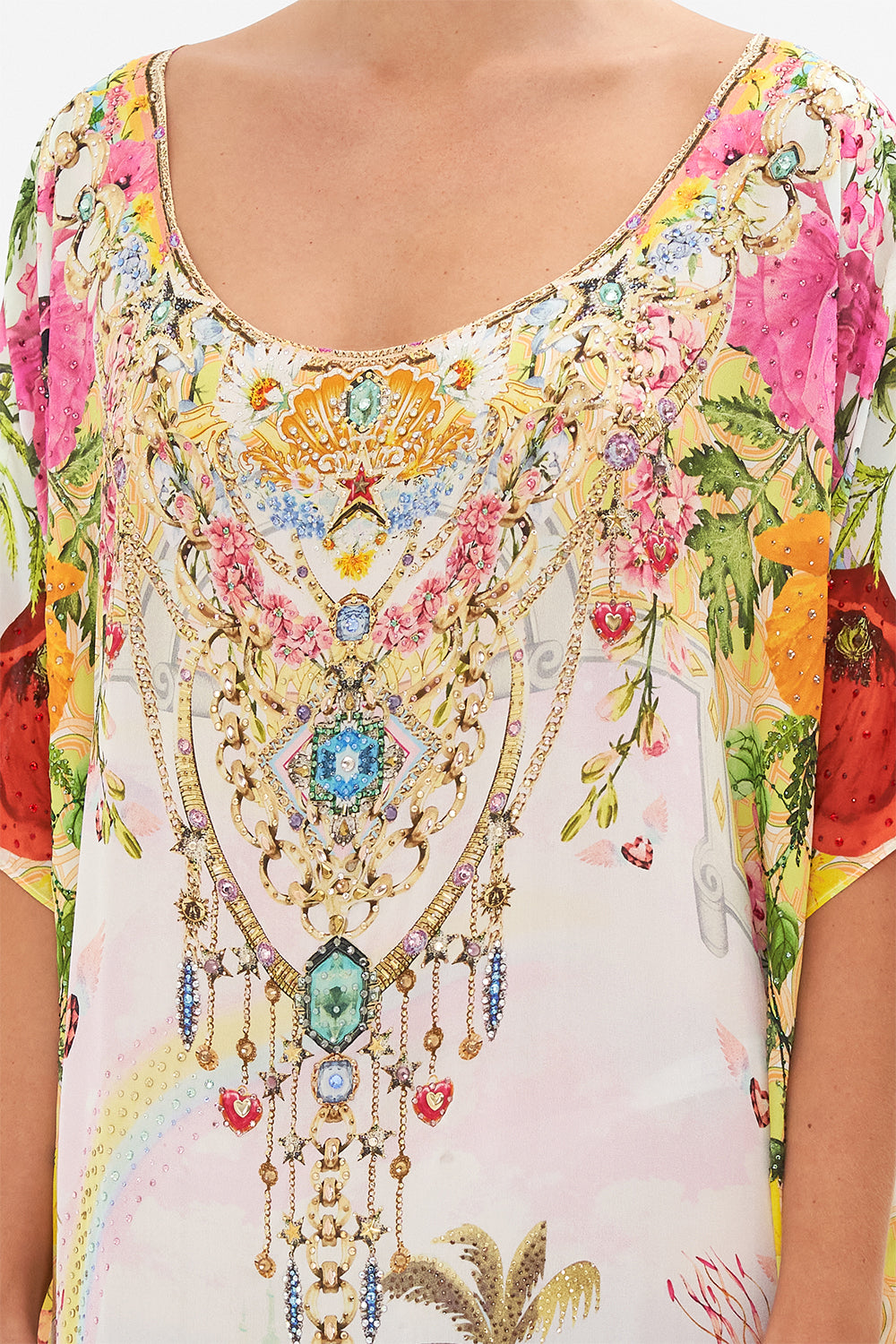 ROUND NECK KAFTAN SUNLIGHT SYMPHONY