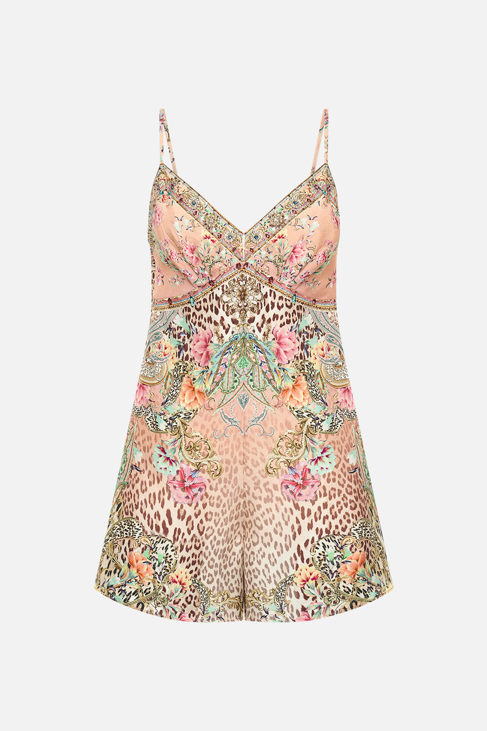 TUCK FRONT PLAYSUIT QUEEN ATLANTIS